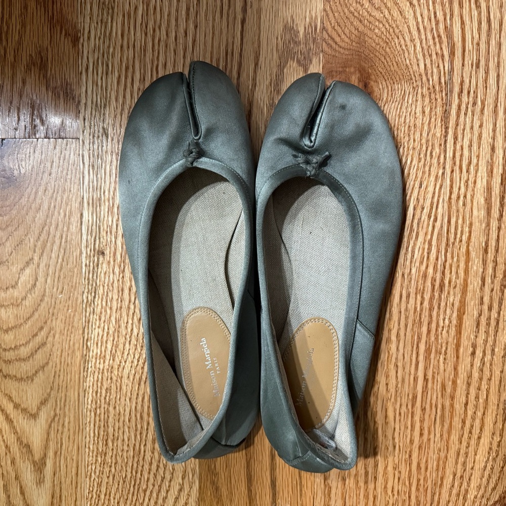 Maison Margiela Tabi Ballet Flats - Green